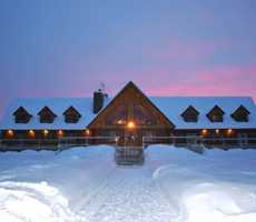 Camp Taureau in winter